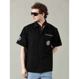 POLOKOŠILE (TRIČKO S LÍMEČKEM) ČERNÉ - ČZ MOTORCYCLES - (UNISEX)